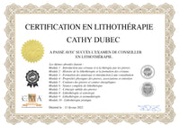 Certification en lithothérapie